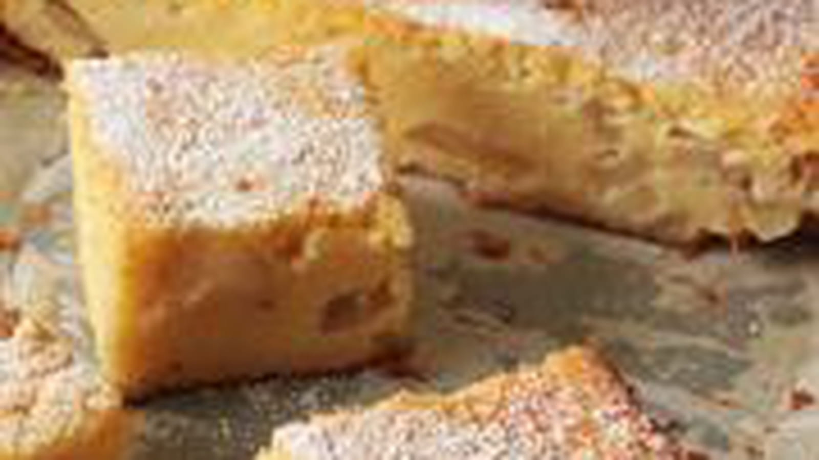 Gâteau Carrés pomme poire