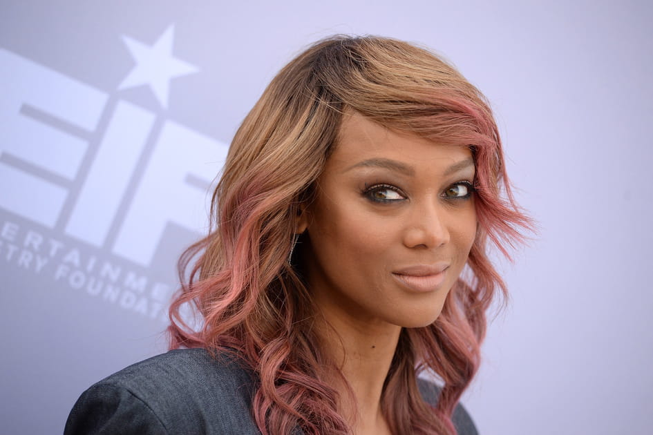 L'ombr&eacute; hair rose de Tyra Banks