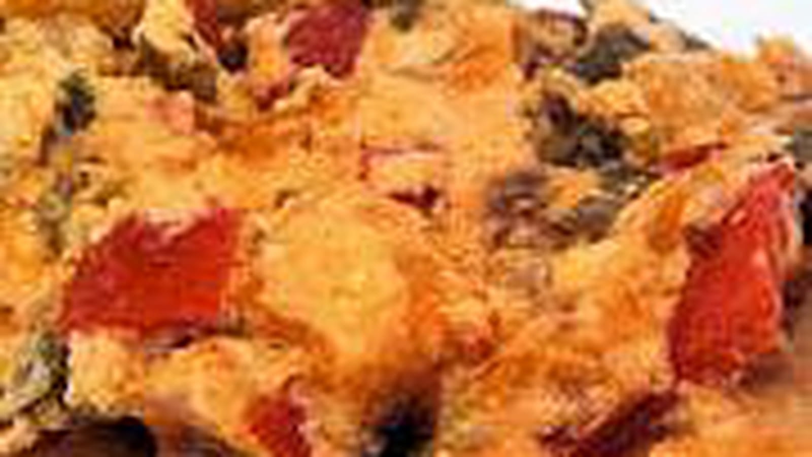 Cannellonis au veau, sauce aux poivrons