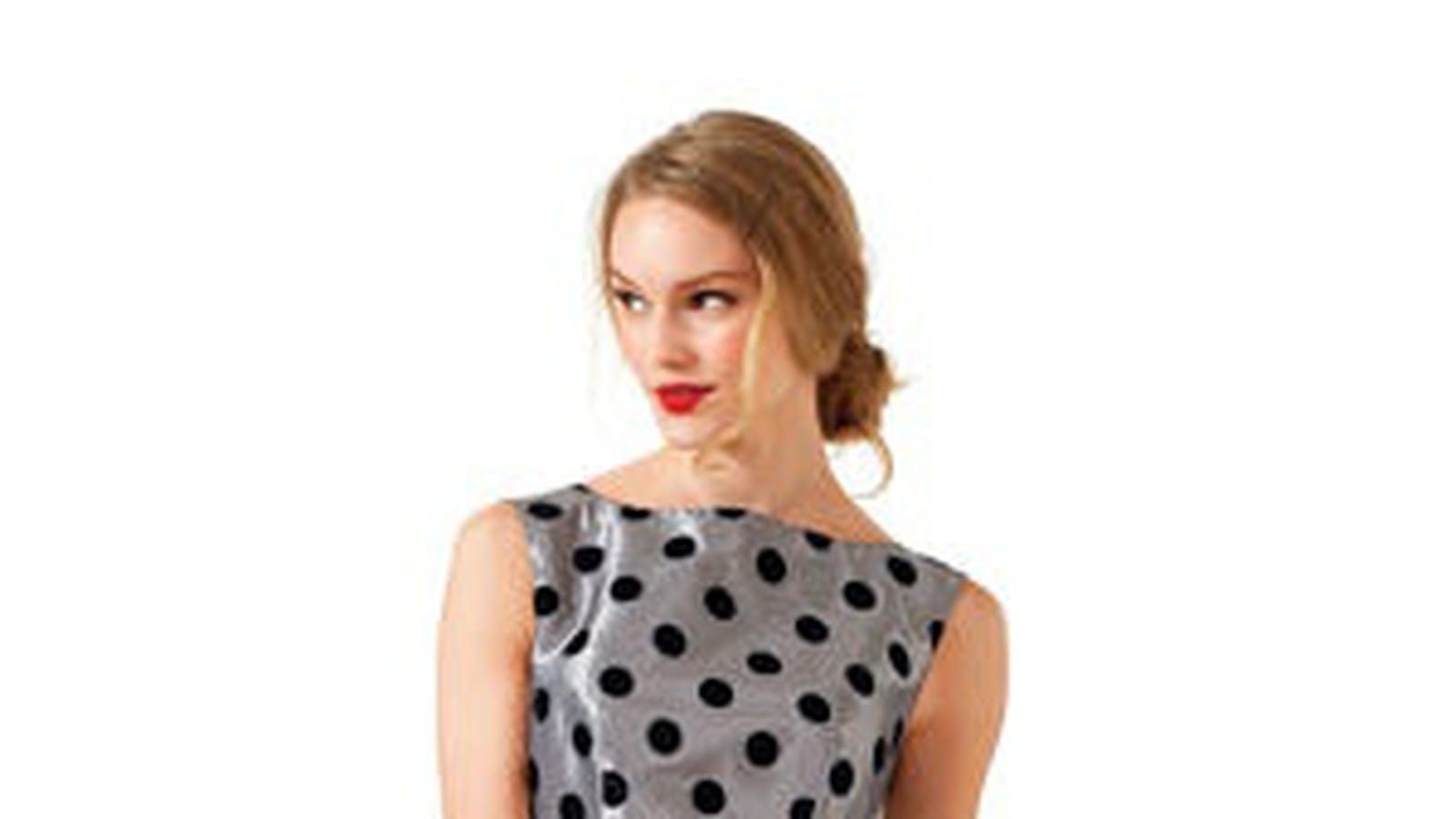 Robe taffetas flocké de La Redoute