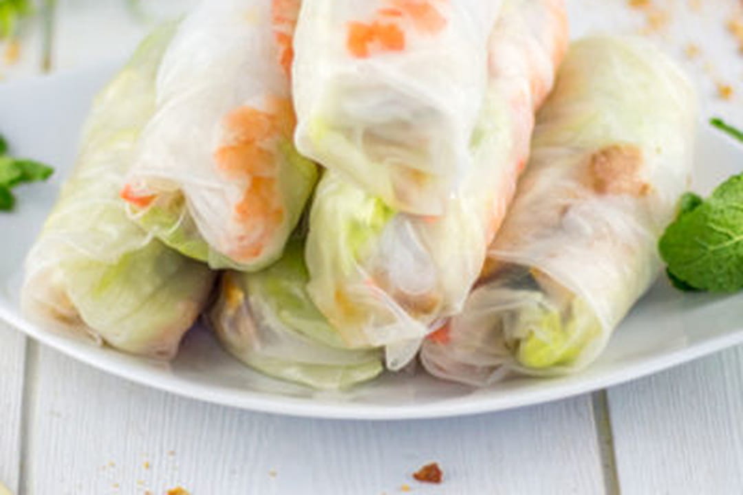 Rouleaux de printemps poulet et crevettes