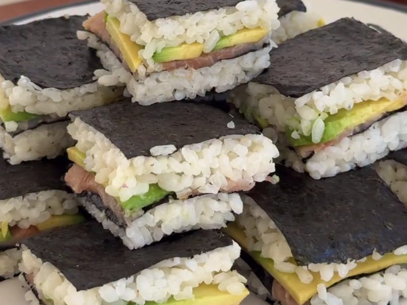 Suchi Rice Square Recette de Sushis Squares