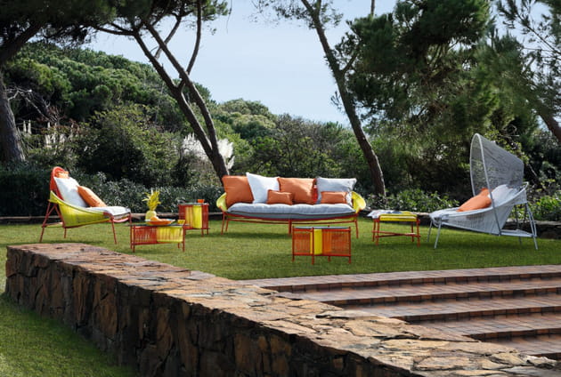 Salon de jardin Traveler par Stephen Burks pour Roche Bobois