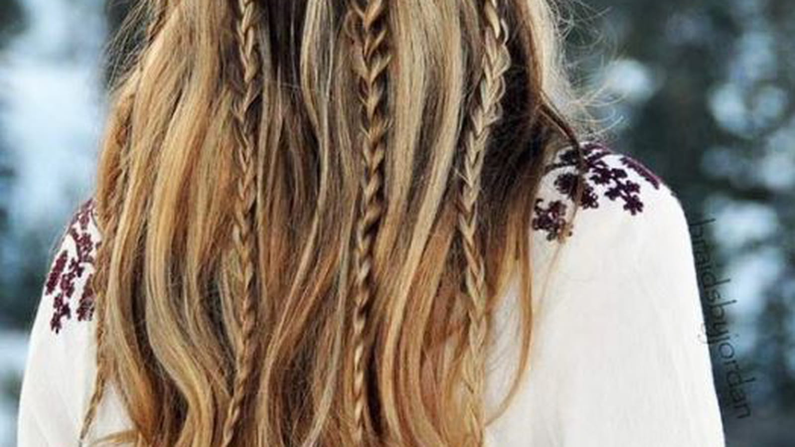 Coiffure tressée bohème