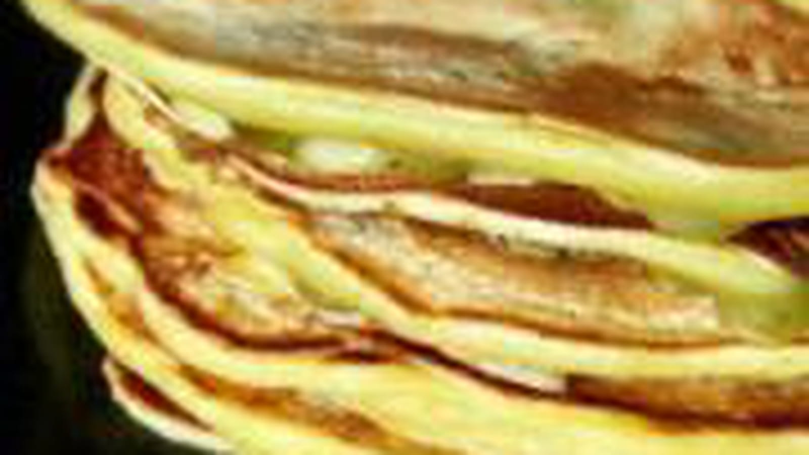 Blinis au curry, maïs doux et petits pois