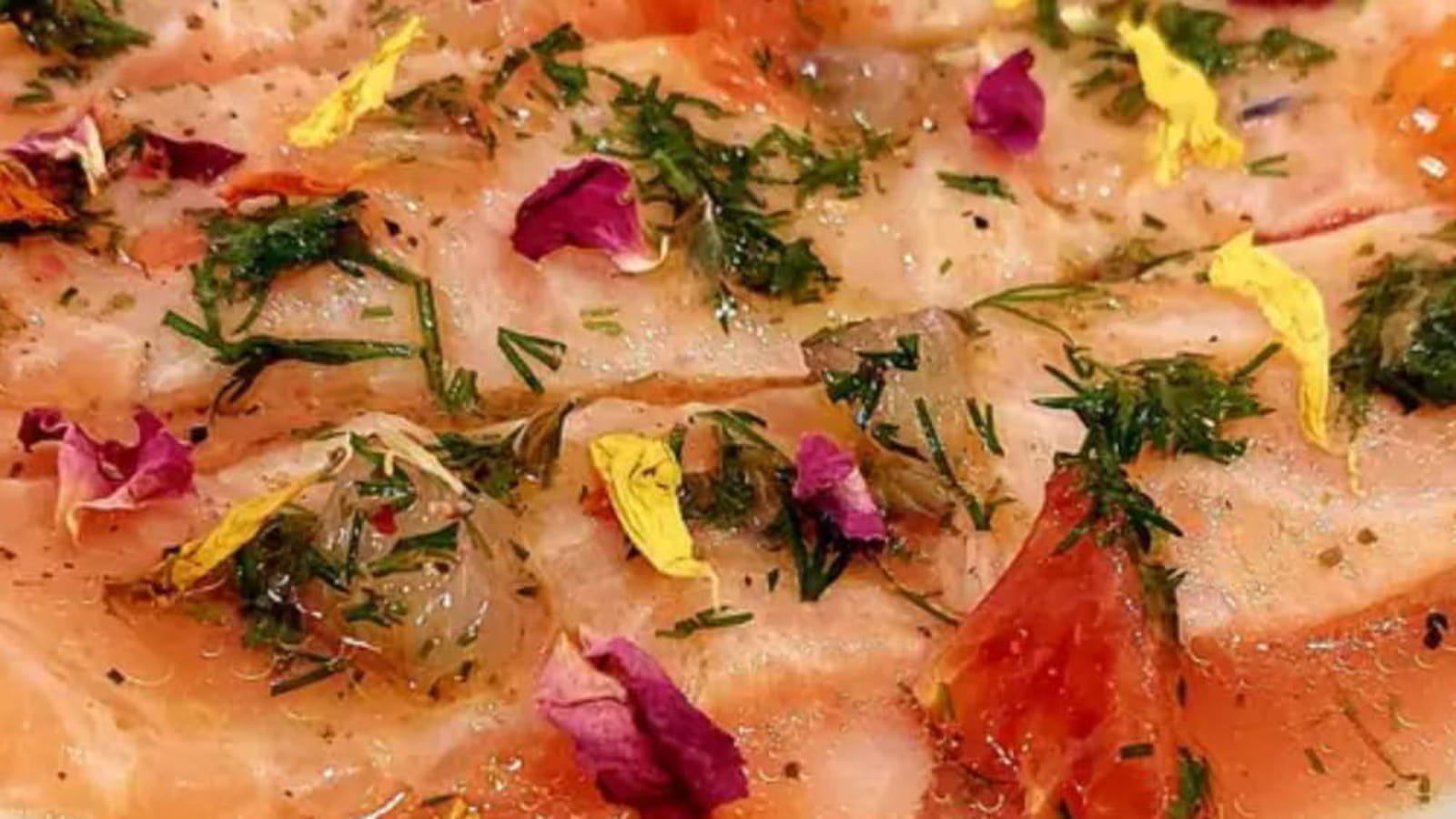 Carpaccio de saumon aux agrumes