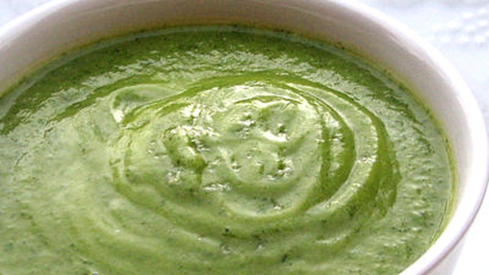 Velouté courgette-roquette