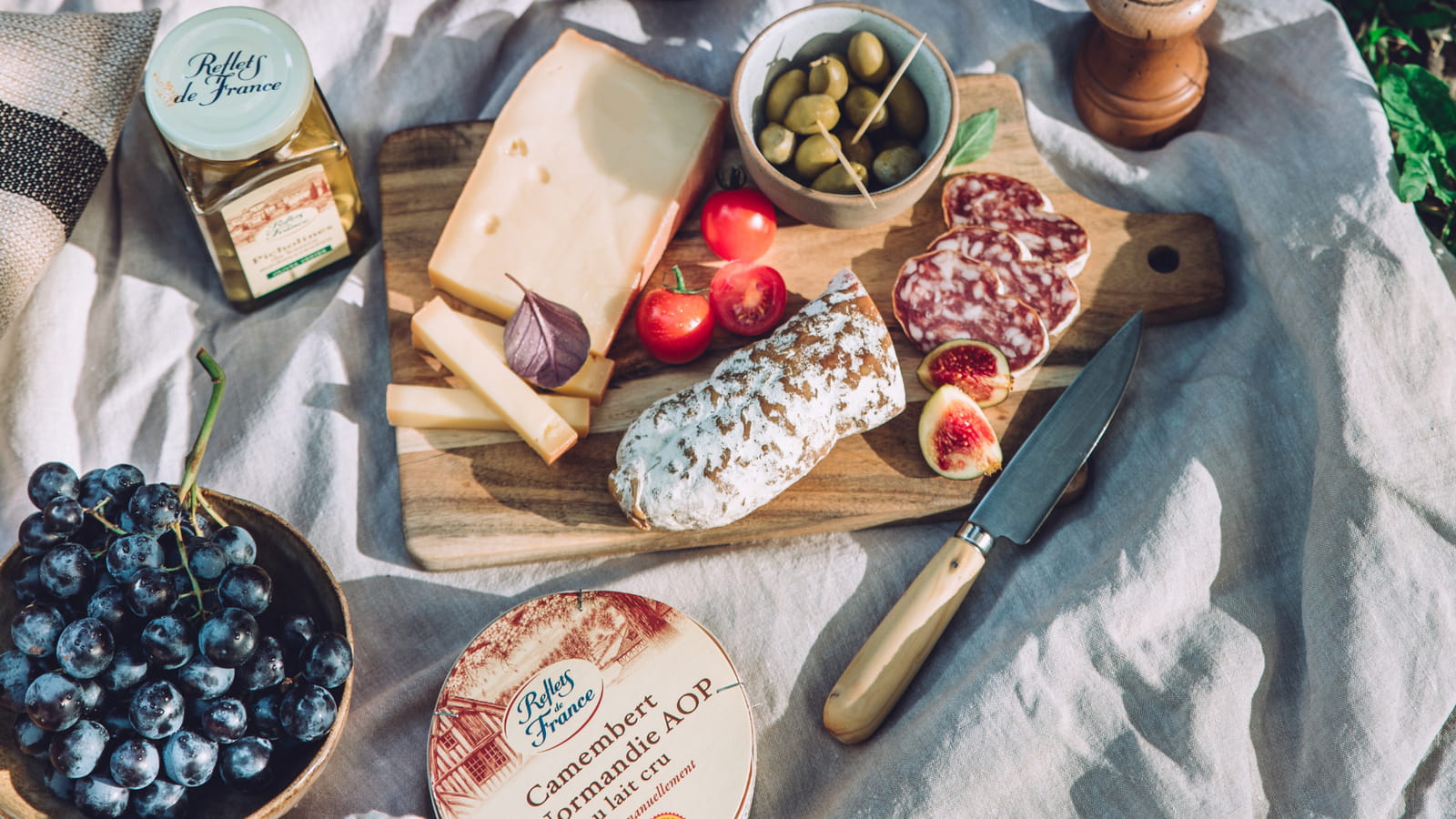 Un pique-nique de produits régionaux par Carrefour