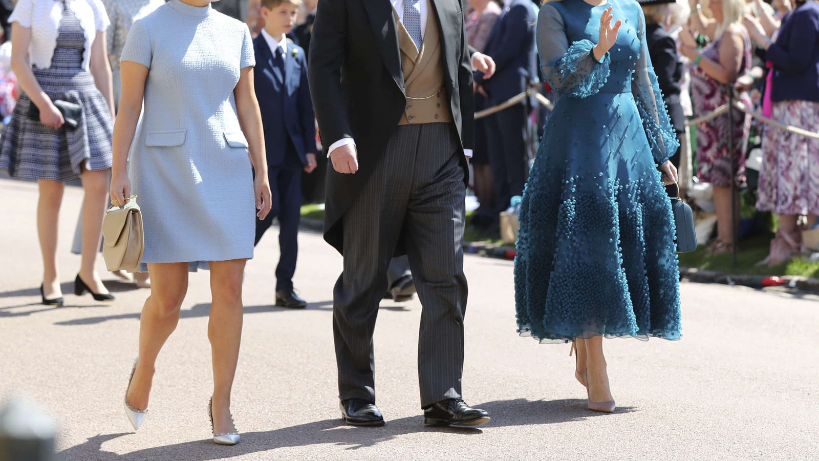 Le duc d'York et les princesses Eugenie et Beatrice