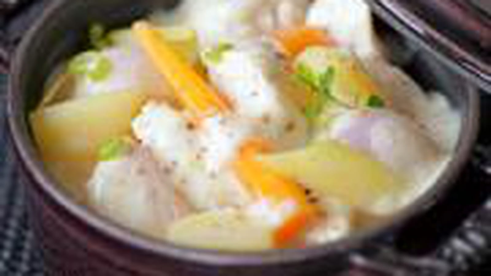 Blanquette de volaille, légumes d'automne et riz pilaf de Guillaume Delage