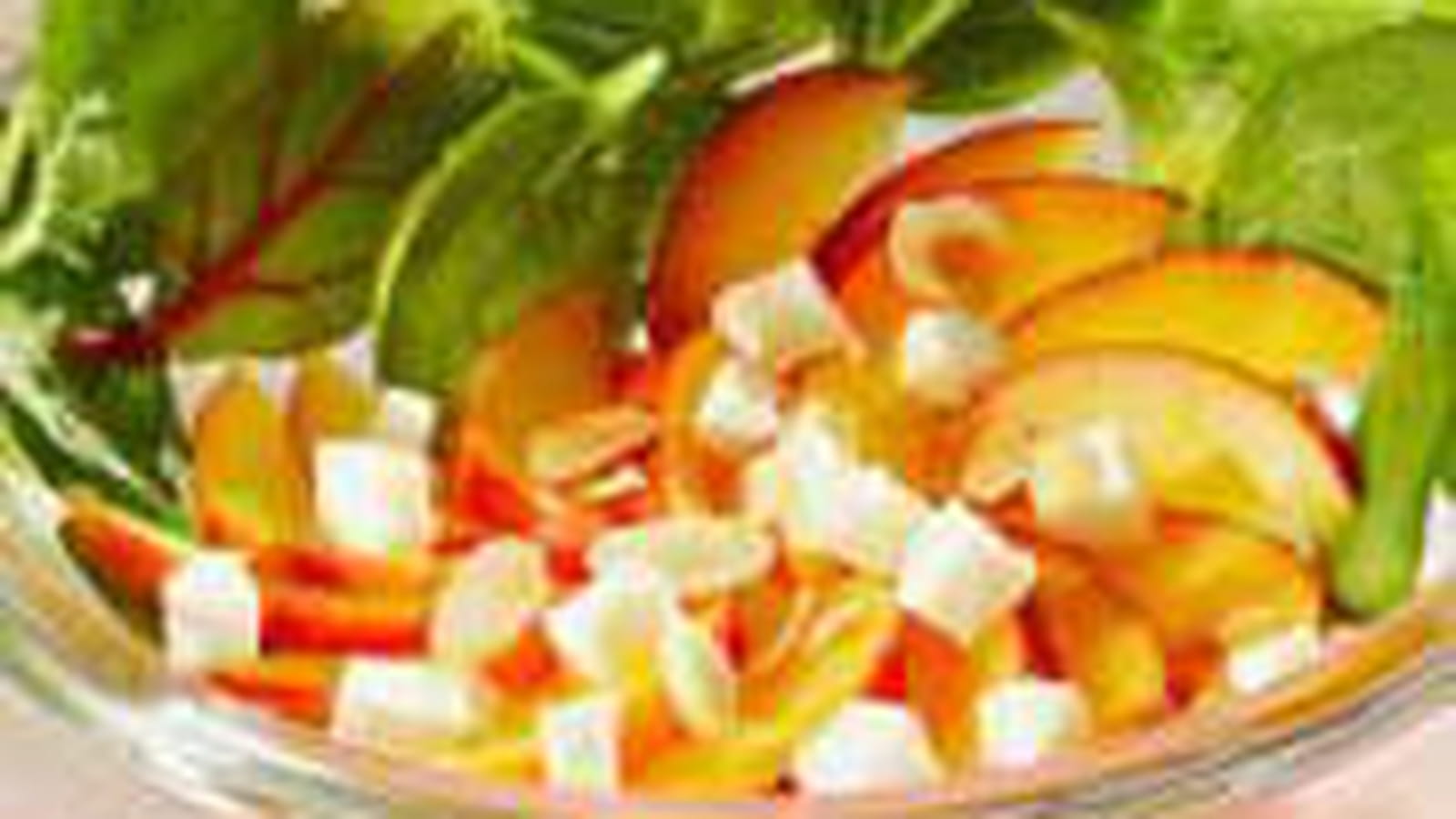 Salade de nectarines au fromage de brebis