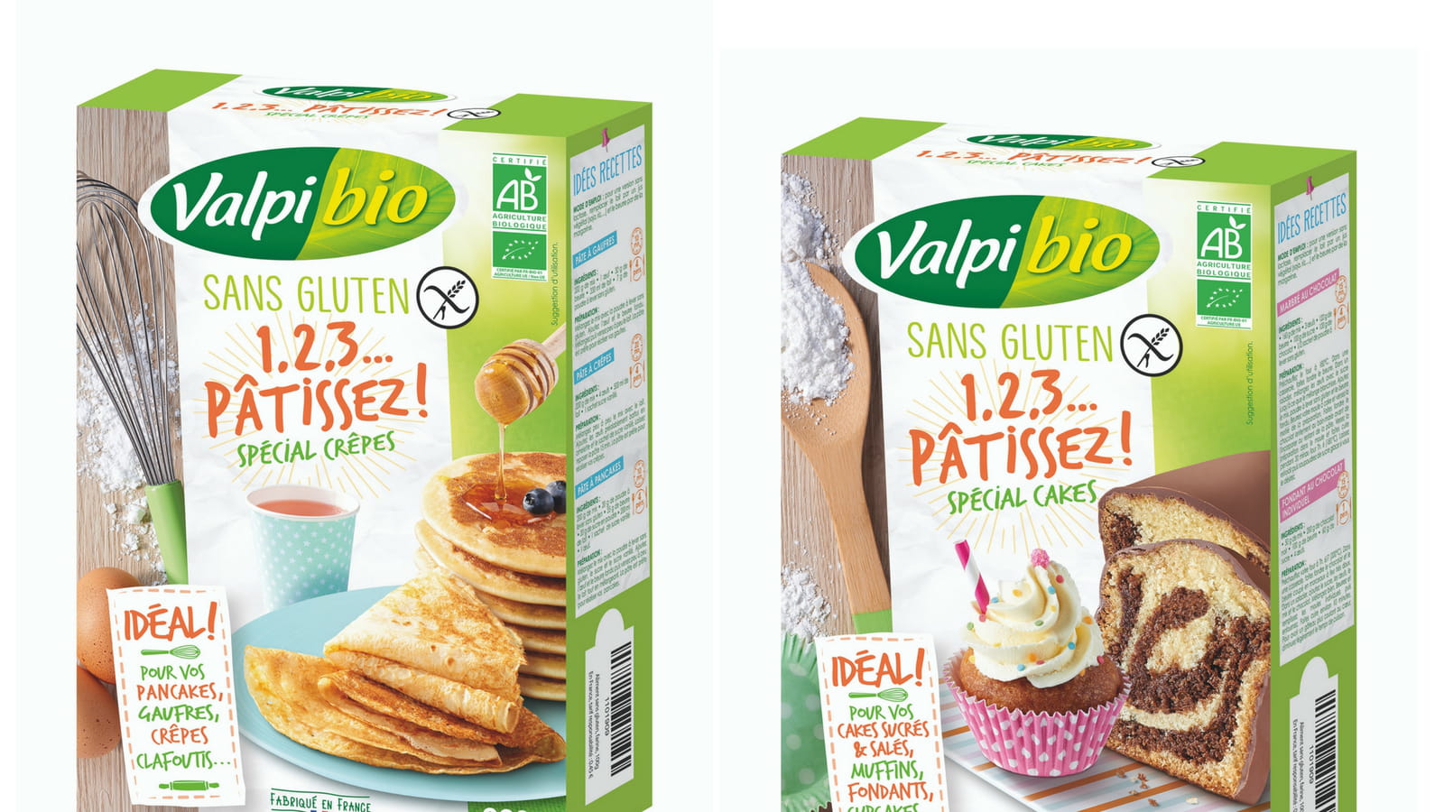 Les préparations à pâtisserie Valpibio