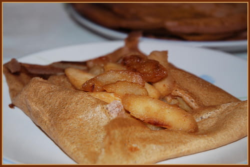Crêpes au cidre et aux pommes