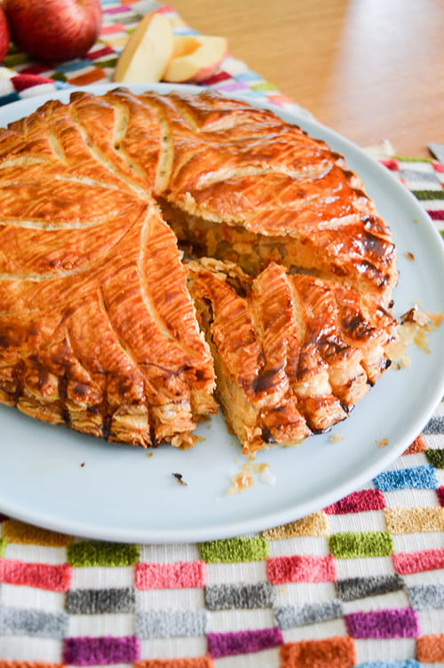 Galette des rois frangipane et pommes caramélisées