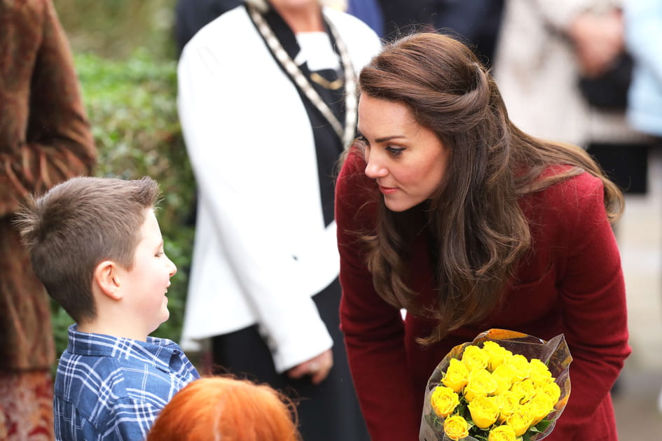 La demi-queue de cheval d&eacute;licate de Kate Middleton