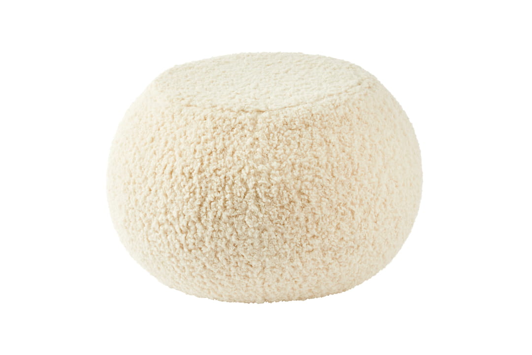 Pouf poil sherpa de Monoprix