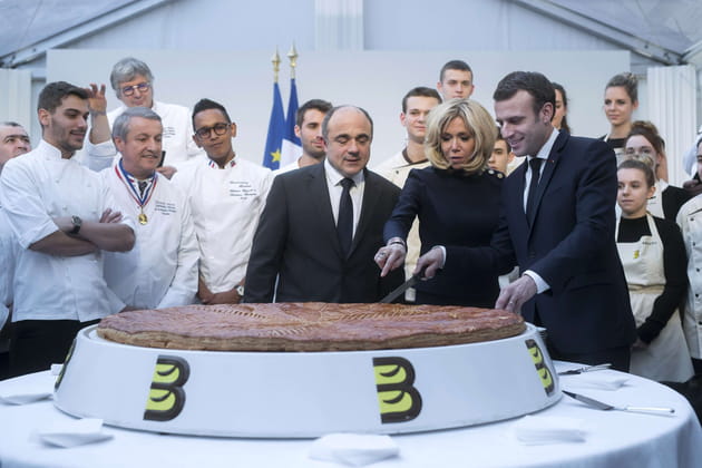 Emmanuel et Brigitte Macron f&ecirc;tent l'Epiphanie