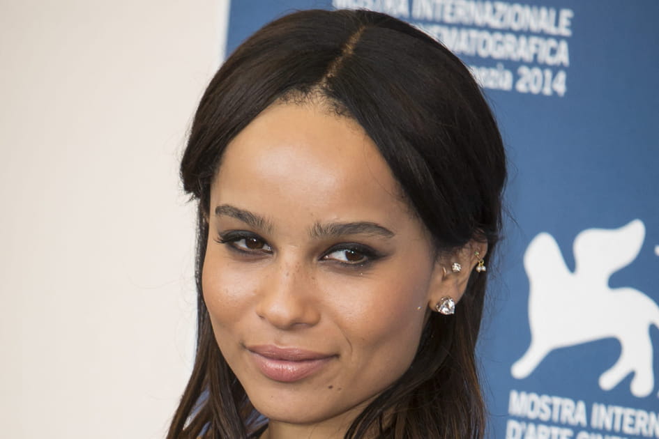 La frange rideau de Zo&euml; Kravitz