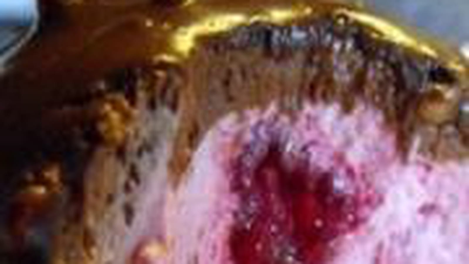 DÃ...me chocolat coeur framboise