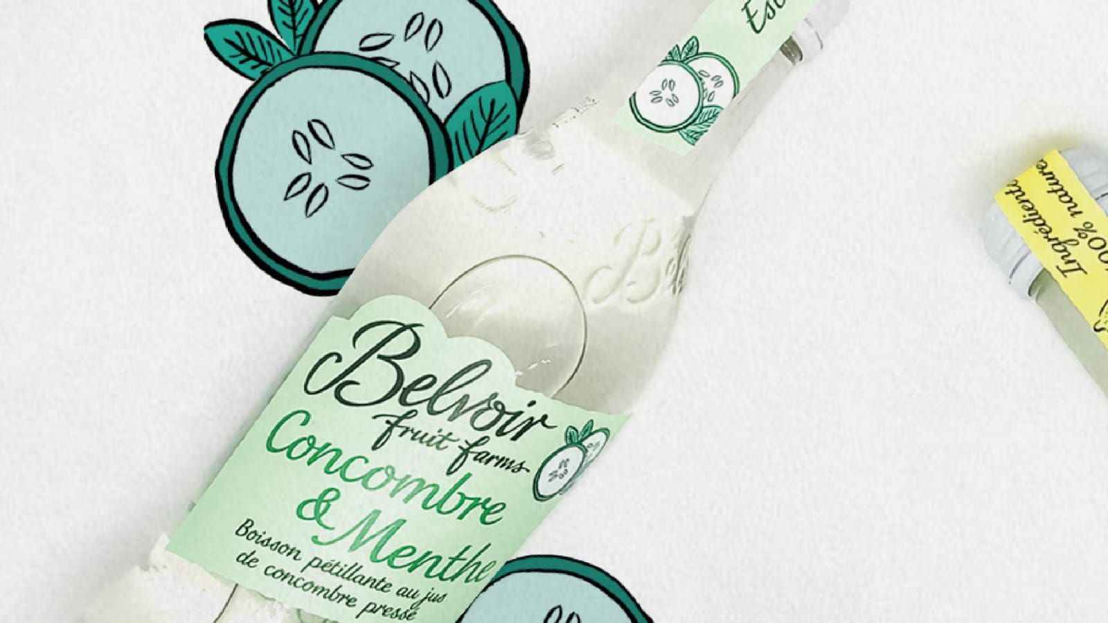 La boisson Concombre & Menthe de Belvoir