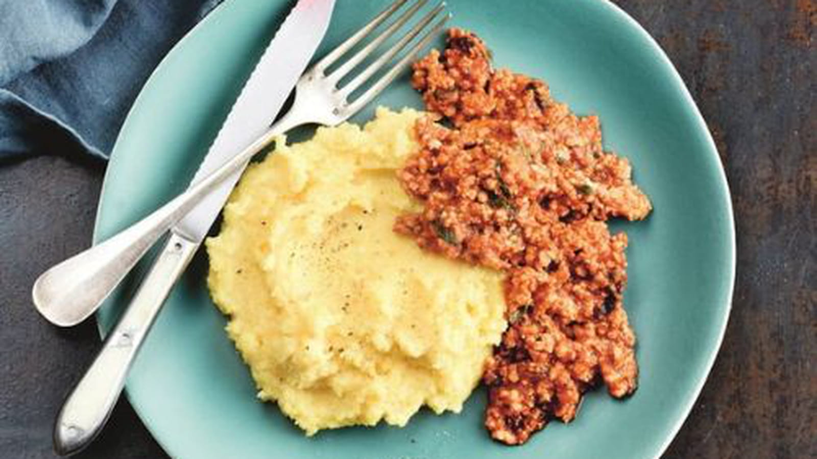 Veau bolognaise et polenta