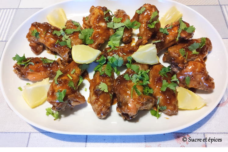 Ailes de poulet collantes à l'asiatique-image