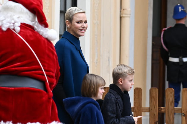 Charlene de Monaco et ses enfants, Noël au palais