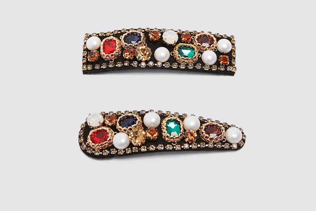 Lot de barrettes à perles de Zara