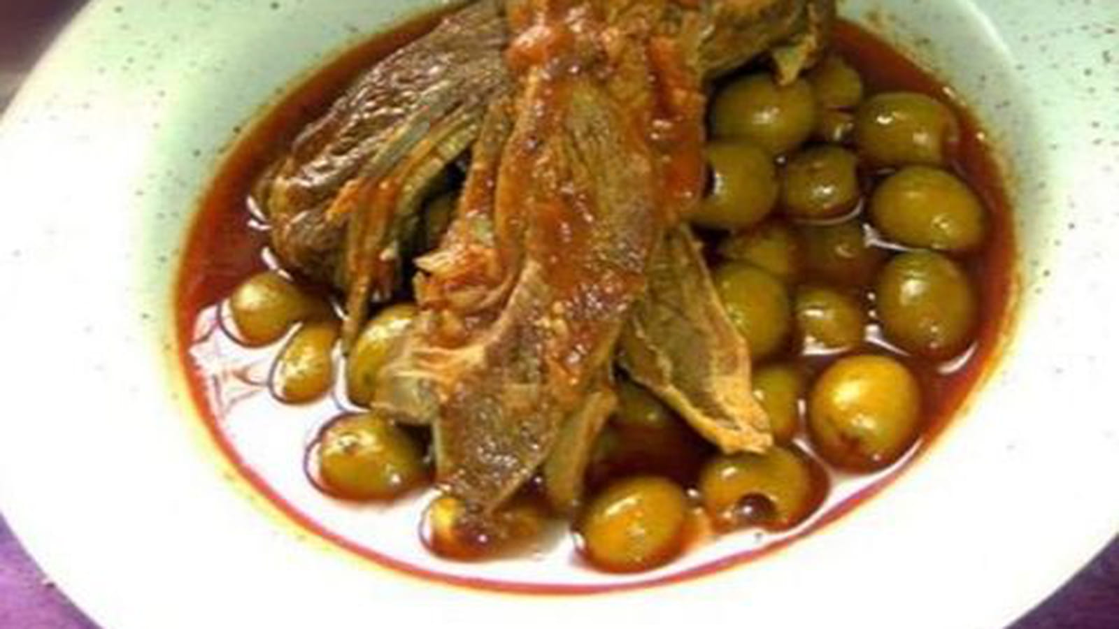 Agneau aux olives