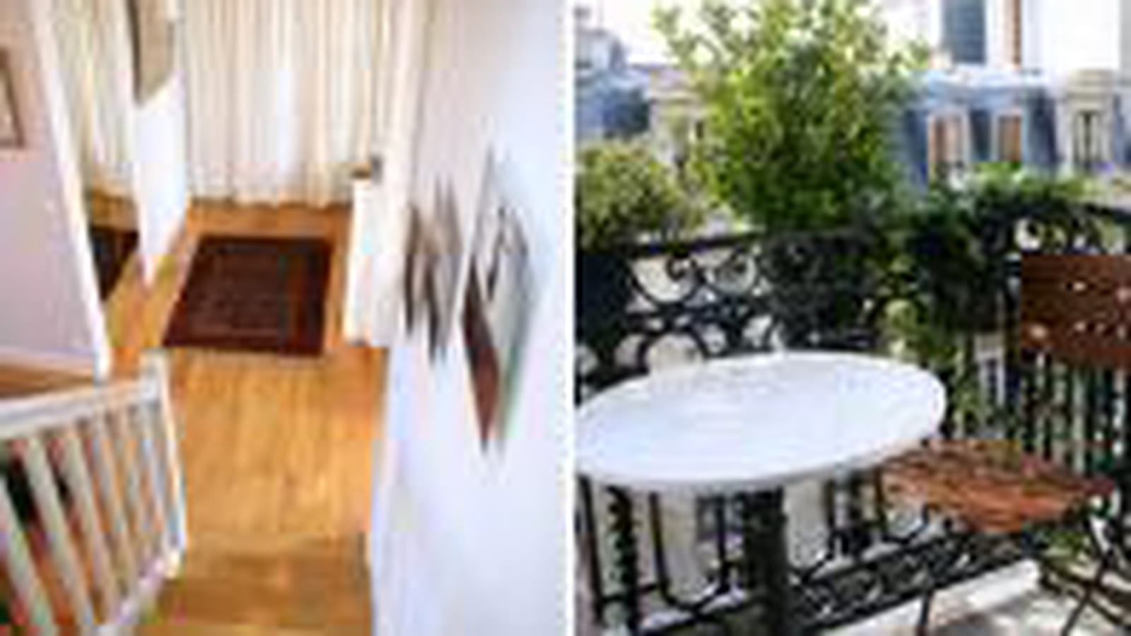 Entrée et balcon
