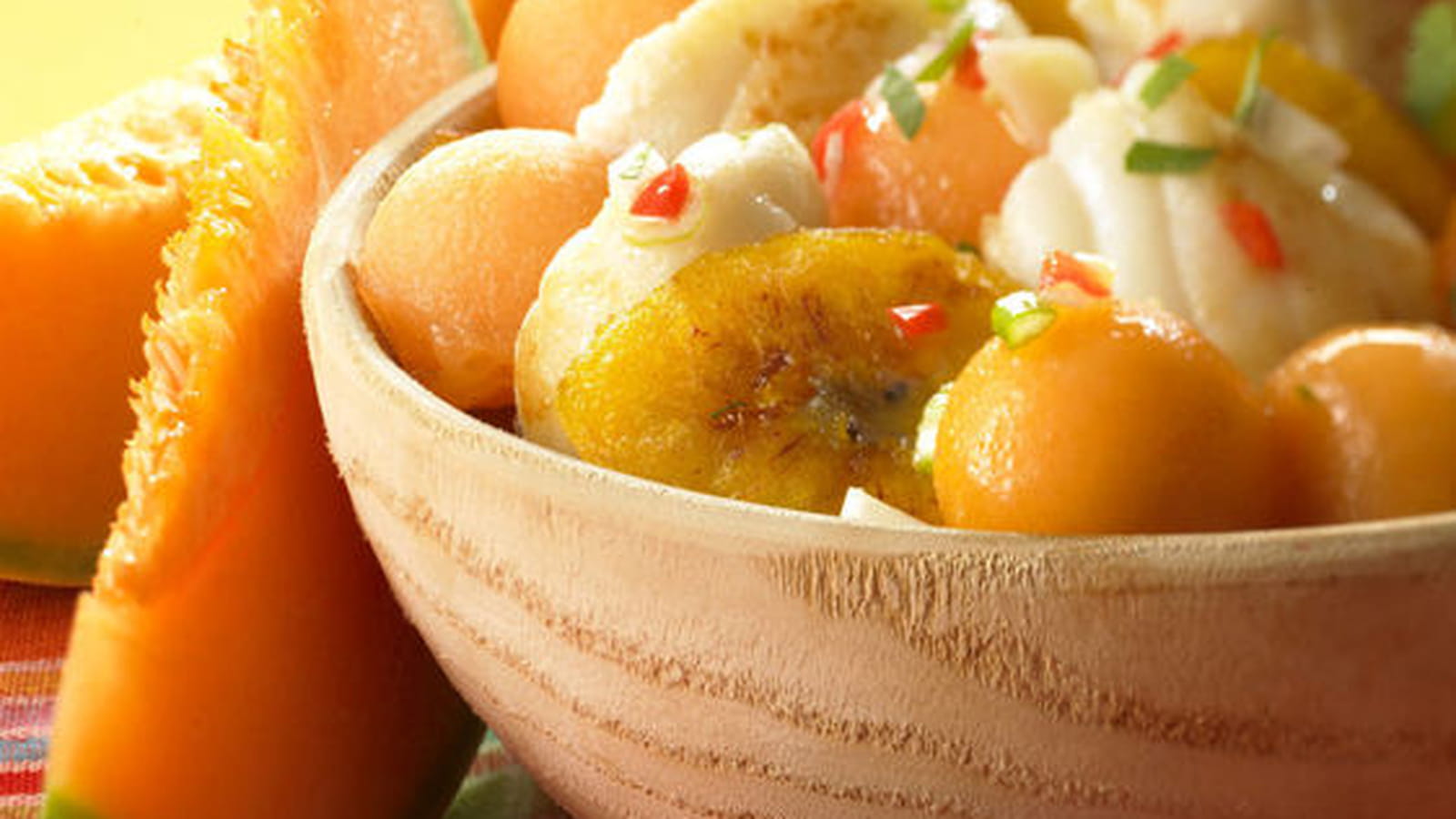 Poêlée de lotte et melon philibon