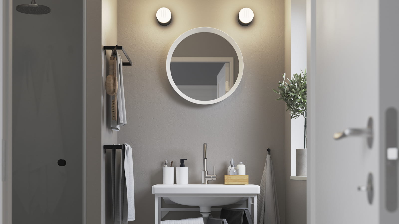 Salle de bains IKEA minimaliste 