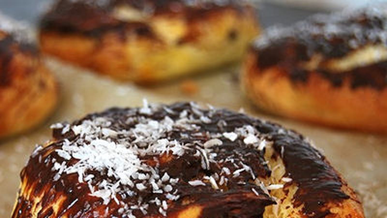 Brioche noix de coco et chocolat