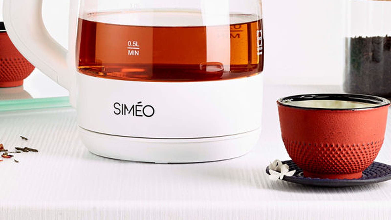 Théière à infusion automatique de Siméo