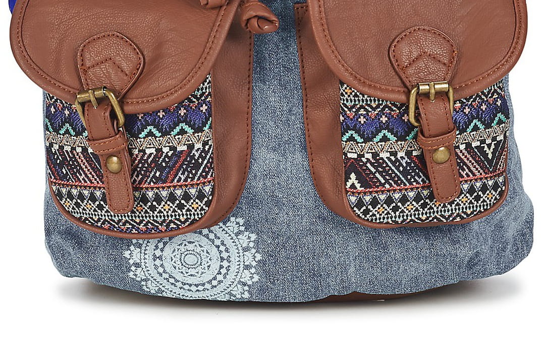 Sac à dos primaire à roulettes PEPE JEANS ROSE HEART DENIM - https