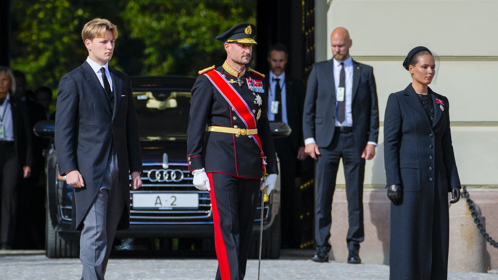 Sverre Magnus, roi Haakon et Ingrid Alexandra