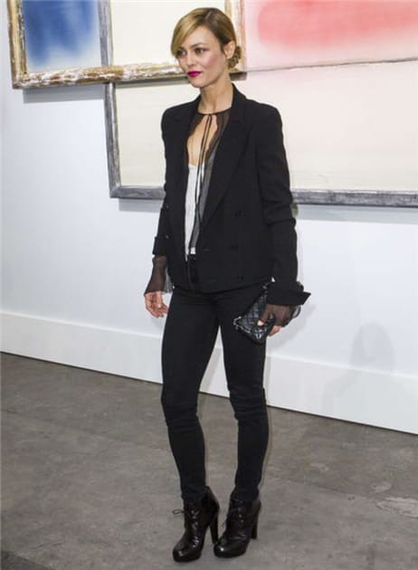 Vanessa Paradis en noir et blanc