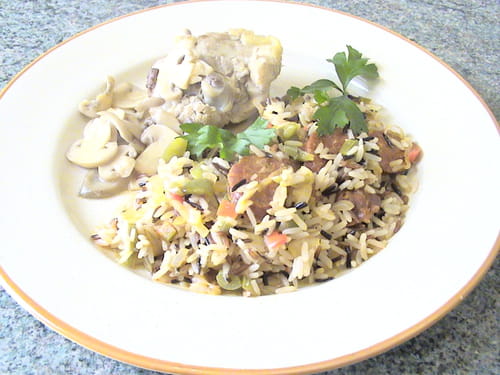Poulet aux trois riz