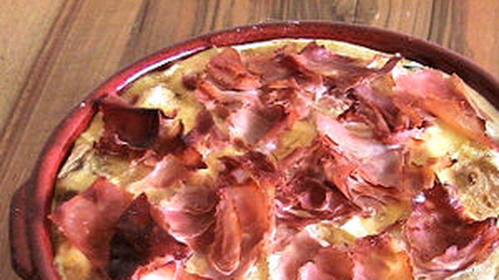 Courgiflette au jambon cru et reblochon