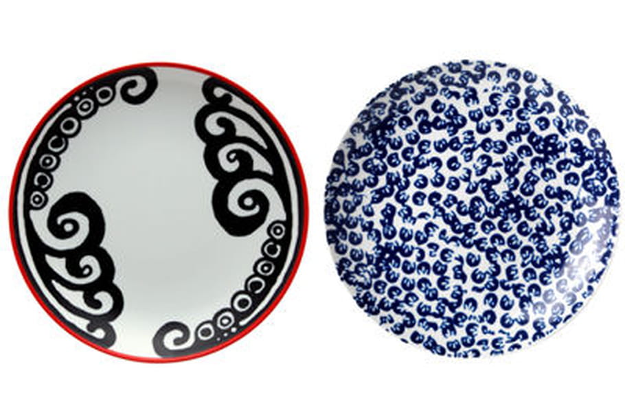 Paola Navone et ses assiettes au mur chez merci