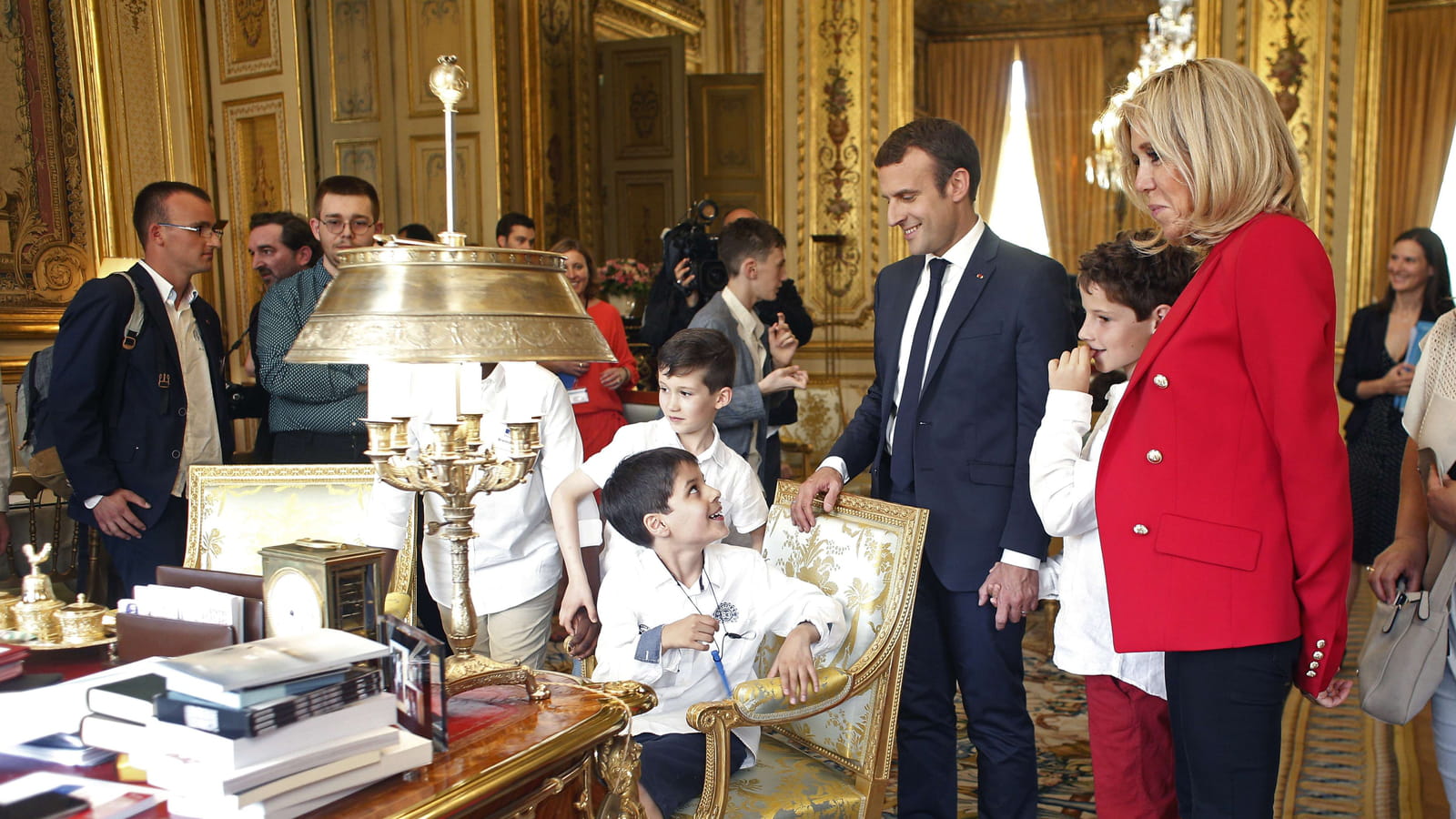 Emmanuel et Brigitte Macron
