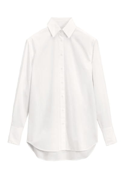 Chemise blanche &agrave; col fran&ccedil;ais