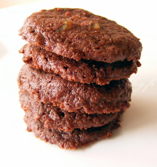 Sablés mi-fondants au chocolat et aux écorces d'orange