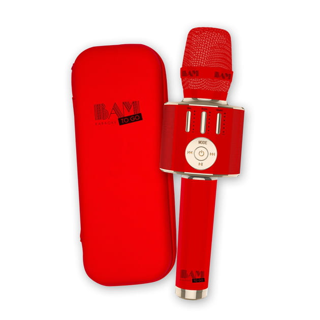 Le micro BAM Karaoke To Go, en &eacute;dition limit&eacute;e rouge