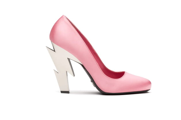 Escarpins en satin de Prada