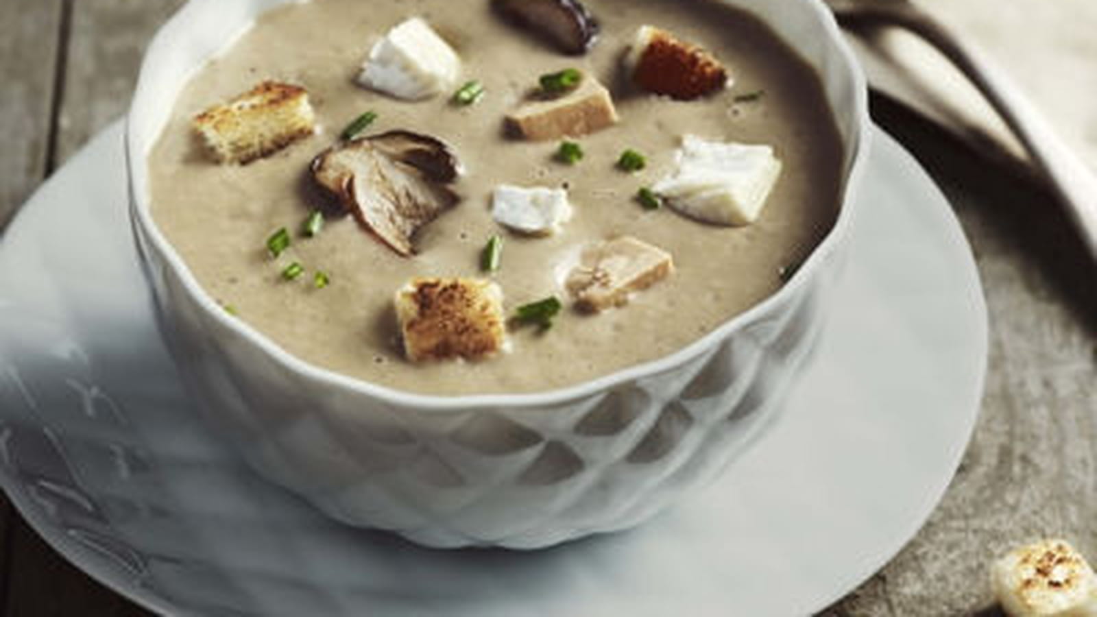 Soupe aux cèpes, Chaource et foie gras