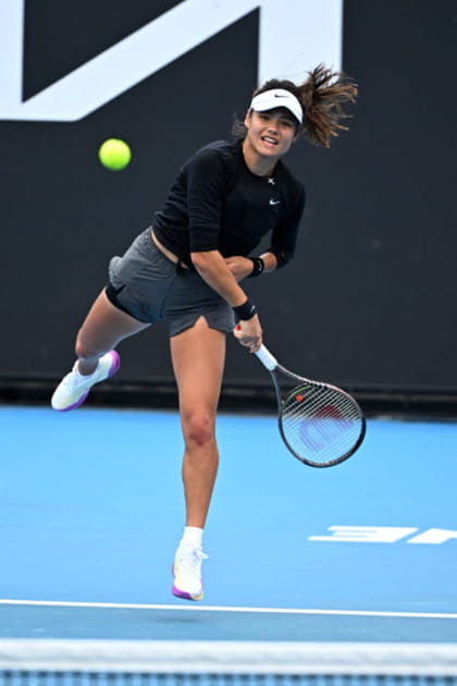 La joueuse de tennis Emma Raducanu à Melbourne en 2023