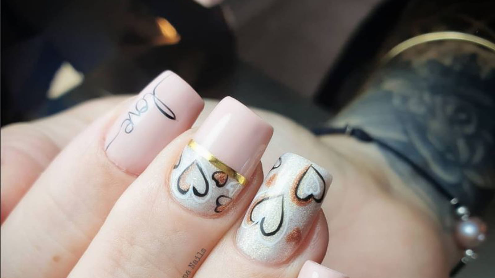 Ongles pailletés 