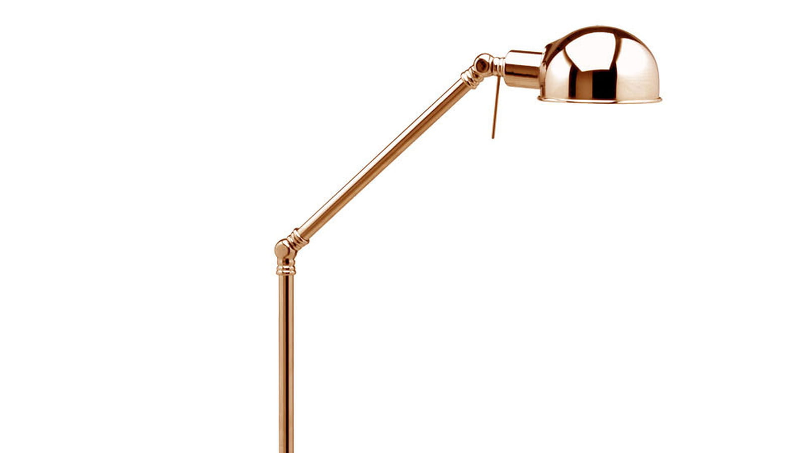 Lampadaire industriel en cuivre
