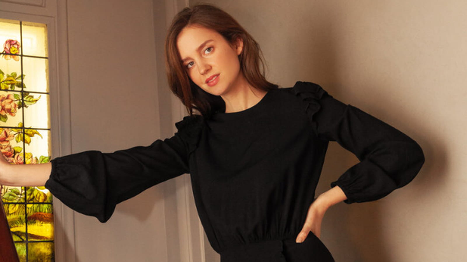 Robe noire Rosaé Paris